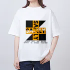 Safelyのsafely 十字ver.2  White  オーバーサイズTシャツ