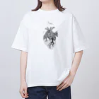 しろいねこのきゅん！ Oversized T-Shirt