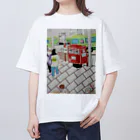 エド・ワード【江戸鉾の愛殿原】。の赤ポスト📮四条河原町 Oversized T-Shirt