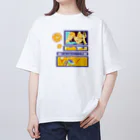 GOODS SHOP【そぞろな小窓】 SUZURI店の【I'm lovin' it! :D -orange-】 オーバーサイズTシャツ