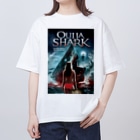 COMMA＋の『ウィジャ・シャーク 霊界サメ大戦』英語版ジャケット Oversized T-Shirt