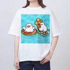 Lily bird（リリーバード）のぷかぷか水遊び文鳥ず Oversized T-Shirt