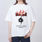 ヒロシオーバーダイブの戦闘力156万9300の激辛唐辛子【キャロライナ・リーパー】炎ver Oversized T-Shirt