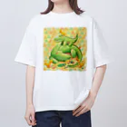 Yukie Shiratori (しらとり ゆきえ)のワニとアヒルの4兄弟 Oversized T-Shirt