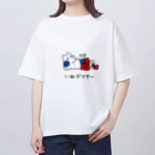 いぬボクサーやさんのだらけるいぬボクサー オーバーサイズTシャツ