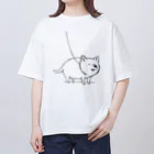 hidekiccanの幸せそうないぬ オーバーサイズTシャツ