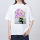 SUZURI.KEY-CHANの昼咲き月見草BF0902 Oversized T-Shirt