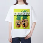 ASKのSUMMER パイナップル オーバーサイズTシャツ