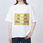 frenchfrenchのLiberté Égalité Fraternité オーバーサイズTシャツ