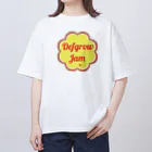 DEFGROWJAM apparelのDGJキャンディーロゴTシャツ オーバーサイズTシャツ