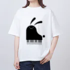 幸うさ.comのピアノ Oversized T-Shirt