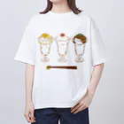 しらいのパフェグラスでお米が食べたい Oversized T-Shirt