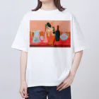 Yuhki | おばけのゆうき 公式オンラインショップの猫が描く油絵 オーバーサイズTシャツ