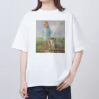 kaigaのエーロ・ヤルネフェルト 「少女と犬」 （1910） オーバーサイズTシャツ