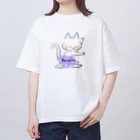 taiyakikoのねこバレリーヌ オーバーサイズTシャツ