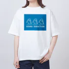 マインドマインのサウナ中毒 SAUNA ADDICTION 鮫 Oversized T-Shirt