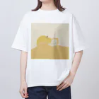 はやし企画の梨を撫でながら寝たい オーバーサイズTシャツ