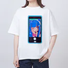 りんめろショップの地雷ちゃんセルフィ― Oversized T-Shirt