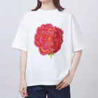 futaba_npoのバラ オーバーサイズTシャツ