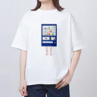 dougaseiseitokoroの足の生えた自動販売機 オーバーサイズTシャツ