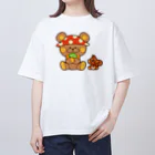 レタ(LETA)のぬいクマちゃんのキノコがり Oversized T-Shirt