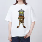 もむのふの爬虫類グッズやさんの龍燈鬼×天燈鬼両面プリント Oversized T-Shirt