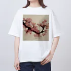 2024のAI「桜」Tシャツ（3） オーバーサイズTシャツ