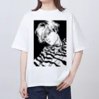 fox fox foxのKちゃん睨み オーバーサイズTシャツ