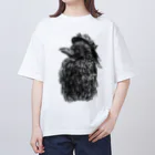 空色の猫-Solairononekoの子ガラス Oversized T-Shirt