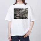 お花やさんの光に透ける織物 Oversized T-Shirt