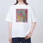 piece.of.flowerのリボンとお花 Oversized T-Shirt