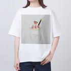 illustratorSHUKOのクレープ オーバーサイズTシャツ