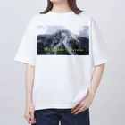 D-aerialの雪の日光白根山 オーバーサイズTシャツ