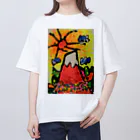 megu2525のHIROSHIの赤富士 Oversized T-Shirt