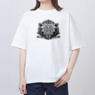 中華呪術堂（チャイナマジックホール）の【白黒】幻想阿片中華紋 オーバーサイズTシャツ