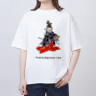 矢高あおいの【Prairie dog lover×Art】平家物語 Oversized T-Shirt