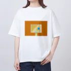 narumiのバスケットゴール　夕 オーバーサイズTシャツ