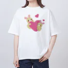 美女木小学校！のかわいいうさちゃん Oversized T-Shirt