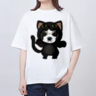 みきぞーん｜保護猫 ミッキー画伯と肉球とおともだちのmaruku Oversized T-Shirt