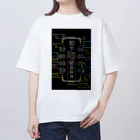 中華呪術堂（チャイナマジックホール）の【夜霧】KAWAIIネオン霊符  オーバーサイズTシャツ