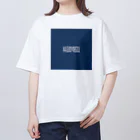 Σの#2e4b71／藍色 オーバーサイズTシャツ