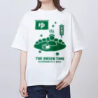 kg_shopのTHE ONSEN TIME【非常口パロディ】 Oversized T-Shirt