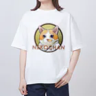 mickopyの見栄を切るねこちゃん オーバーサイズTシャツ