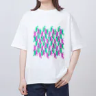 SAKURAMEDERUの麦わら帽子パターンB Oversized T-Shirt