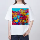 TakashiSのcolorful houses オーバーサイズTシャツ