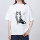 ノルエージャンフォレストキャット　Angel-ankhのノルエージャンフォレストキャット　angel　Angel Oversized T-Shirt