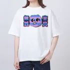 れむきゅんのおみせやさんのサイケデリックポメラニアン オーバーサイズTシャツ