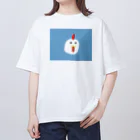 omabloのニワトリグッズ オーバーサイズTシャツ