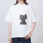 yononkeyのnemutai neko クッション Oversized T-Shirt