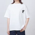 noisie_jpの【F】イニシャル × Be a noise. Oversized T-Shirt